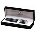 Picture of Sheaffer 500 Glossy Black Chrome Plate Trim Ballpoint Pen and Pencil Set