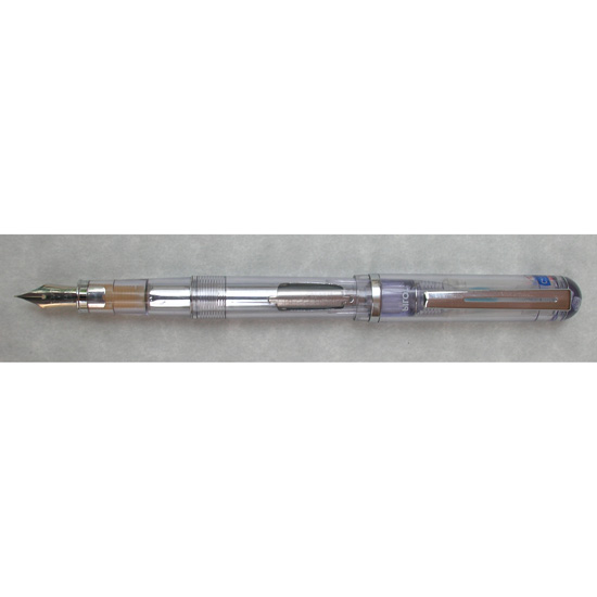 Pilot Crystal Blue /& Chrome Demonstrator Fountain Pen New
