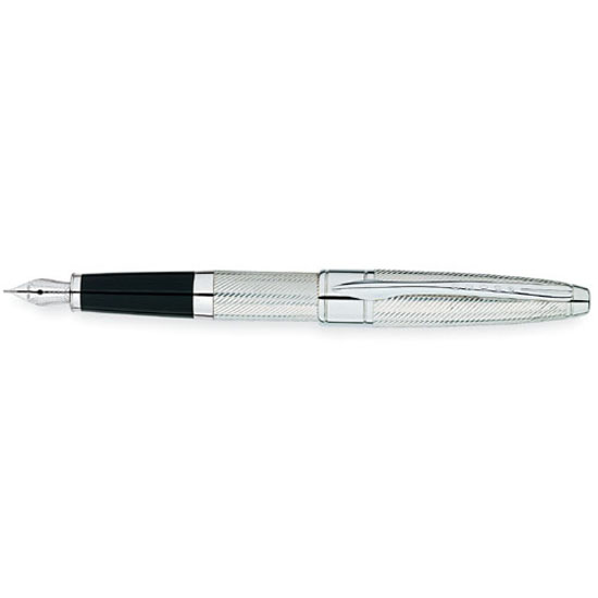 Laban Real Diamond Sterling Silver Ballpoint Pen-Montgomery Pens Fountain  Pen Store 212 420 1312