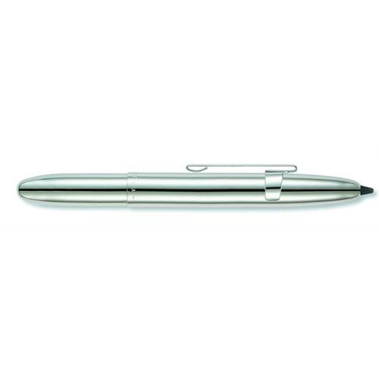 Fisher Space Pen Bullet Ballpoint Pen in Brushed Chrome with Clip