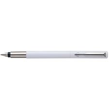 Picture of Parker Vector White Fountain Pen Medium Nib with Chrome Clip