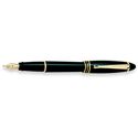 Picture of Aurora Ipsilon Resin Black Fountain Pen Fine Nib