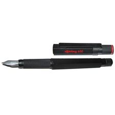 Picture of Rotring 600 Series Old Style Black Fountain Pen Broad Nib