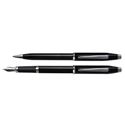 Picture of Cross Century II Black Lacquer Chrome Trim Ballpoint and Fountain Pen Set