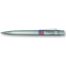 Picture of Fisher Zero Gravity Pen Silver Color Finish with American Flag Imprint