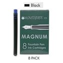 Picture of Monteverde Fountain Pen Magnum Ink Cartridge Boxed Black Pack of 8