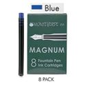 Picture of Monteverde Fountain Pen Magnum Ink Cartridge Boxed Blue Pack of 8