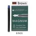 Picture of Monteverde Fountain Pen Magnum Ink Cartridge Boxed Brown Pack of 8