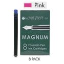Picture of Monteverde Fountain Pen Magnum Ink Cartridge Boxed Pink Pack of 8