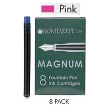 Picture of Monteverde Fountain Pen Magnum Ink Cartridge Boxed Pink Pack of 8