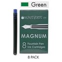 Picture of Monteverde Fountain Pen Magnum Ink Cartridge Boxed Green Pack of 8