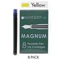 Picture of Monteverde Fountain Pen Magnum Ink Cartridge Boxed Yellow Pack of 8
