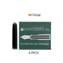 Picture of Monteverde Fountain Pen Standard Ink Cartridge Boxed Orange Pack of 6