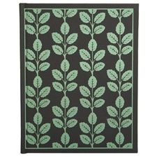 Picture of Eccolo Writing Green Botanica Journal Black (Pack of 4)