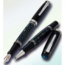 Picture of Taccia Pearl Kaleidoscope Maki-e Limited Edition Fountain Pen Fine Nib