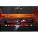 Picture of Parker Duofold Limited Edition Burgundy Centennial Fountain Pen and Ballpoint Pen Set