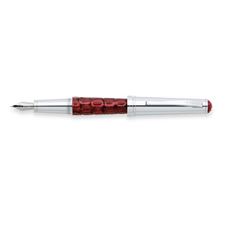 Picture of Cross Torero Bordeaux Croc Fountain Pen Fine Nib