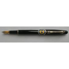 Picture of Retro 51 Black Lacquer Fountain Pen Medium Nib