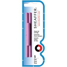 Picture of Sheaffer Fountain Pen Cartridges Pink 5 Pack