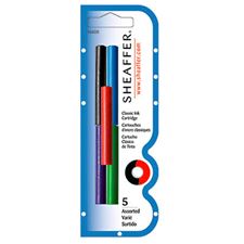 Picture of Sheaffer Fountain Pen Cartridges Assorted 5 Pack