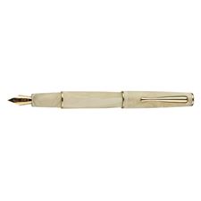 Picture of Delta Italiana Ivory with Gold Plated Trim Fountain Pen Broad Nib