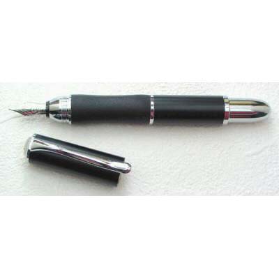 Sensa Pen Meridian Carbon Black Fountain Pen Fine Pt New In Box Made In Usa 