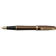 Picture of Sheaffer Prelude Copper Gold Plate Trim Fountain Pen Medium Nib