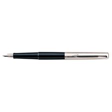 Picture of Parker Jotter Black With Chrome Fountain Pen Medium Nib