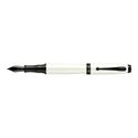 Picture of Monteverde Invincia Color Fusion Skyhawk White Fountain Pen - Broad Nib