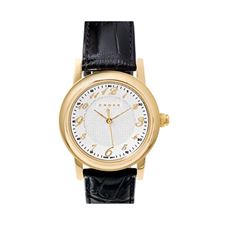 Picture of Cross Mens Gold Plated Black Leather Strap