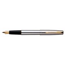 Picture of Parker Frontier Stainless Steel Gold Trim Fountain Pen Fine Nib