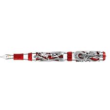 Picture of Montegrappa Limited Edition Dragon Bruce Lee Sterling Silver Fountain Pen Medium Nib