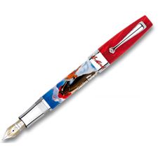 Picture of Montegrappa St Moritz White Turf Fountain Pen Sterling Silver