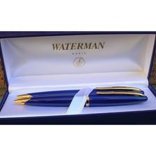 Picture of Waterman Carene Abyss Blue Gold Trim Ballpoint And 0.7MM Mechanical Pencil Set