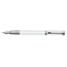 Picture of Waterman Hemisphere Essential White Chrome Trim Fountain Pen Medium Nib