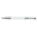 Picture of Waterman Hemisphere Essential White Chrome Trim Fountain Pen Fine Nib