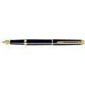 Picture of Waterman Hemisphere Essential Black Gold Trim Fountain Pen Medium Nib