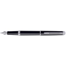 Picture of Waterman Hemisphere Essential Black Chrome Trim Fountain Pen Medium Nib