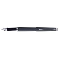 Picture of Waterman Hemisphere Essential Matte Black Chrome Trim Fountain Pen Medium Nib