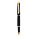 Picture of Waterman Hemisphere Matte Black Gold Trim Fountain Pen Medium Nib