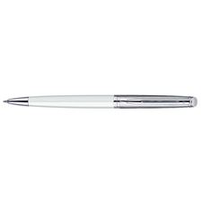 Picture of Waterman Hemisphere Essential Deluxe White Chrome Trim Ballpoint Pen