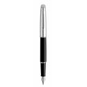 Picture of Waterman Hemisphere Satin Black Lacquer Chrome Trim Fountain Pen Medium Nib