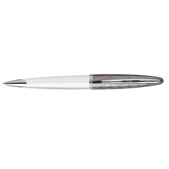 Stylo bille Waterman Carène Contemporain Blanc et Métal ST