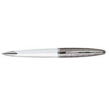 Picture of Waterman Carene Deluxe Contemporary White And  Gun Metal ST Ballpoint Pen
