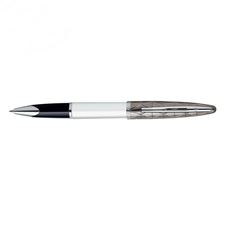 Picture of Waterman Carene Deluxe Contemporary White And  Gun Metal ST Rollerball Pen