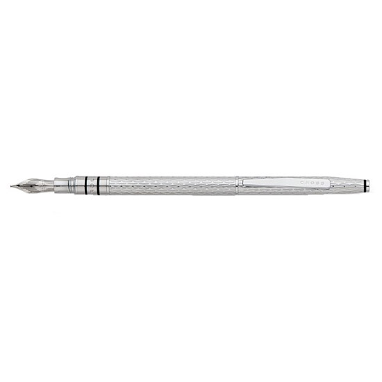 Cross Spire Icy Chrome Fountain Pen Medium Nib Pen-Montgomery Pens