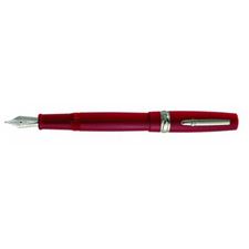 Picture of Stipula Novecento Foco Red Cartridge Converter Fountain Pen Titanium T Flex Nib Fine