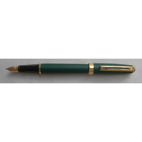 Sheaffer Prelude Matte Green Gold Trim Fountain Pen Medium Nib-Montgomery  Pens Fountain Pen Store 212 420 1312