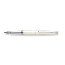 Picture of Cross ATX  Prarlescent White Laquer Fountain Pen Fine Nib