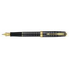 Picture of Parker Sonnet Dark Grey Gold Trim  Fountain Pen Fine Nib